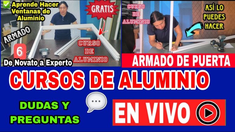 Curso Gratuito de Fabricaci&oacute;n de Ventanas de Aluminio en Chile