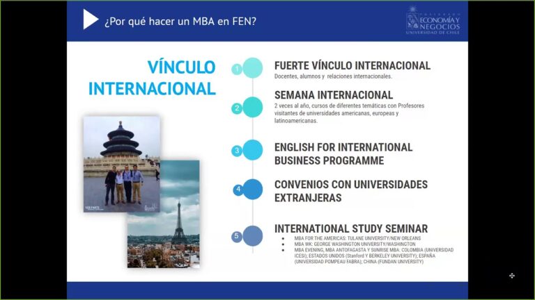 Curso de Ingl&eacute;s U de Chile para MBA: Mejora tu Comunicaci&oacute;n Profesional