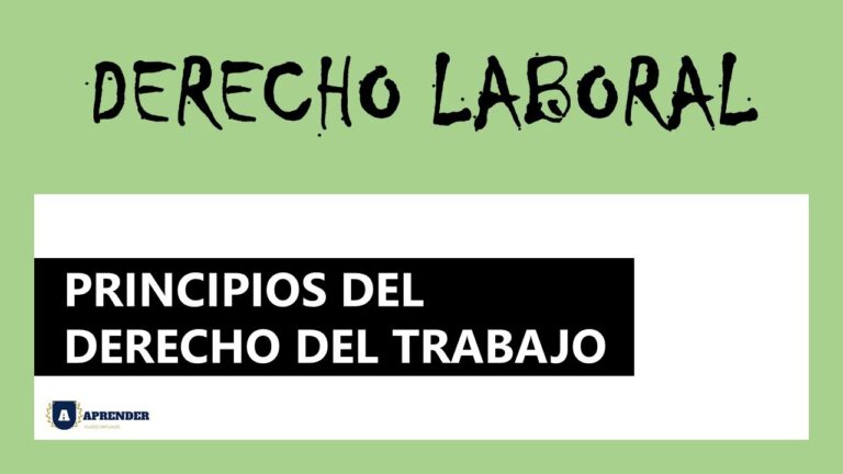Principios del Derecho Laboral en Chile: Cursos Esenciales