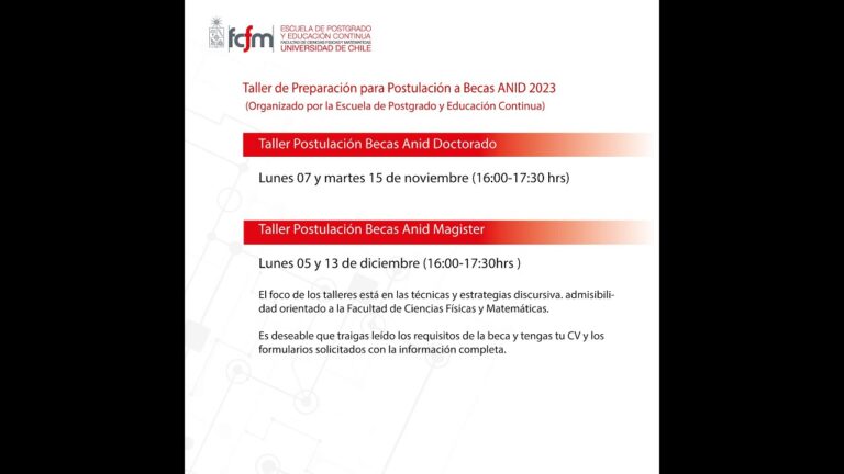 Becas Chile: Oportunidades para Cursos Pre-M&aacute;ster
