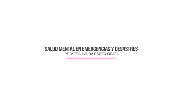 Curso de Emergencia y Desastres del Minsal en Chile