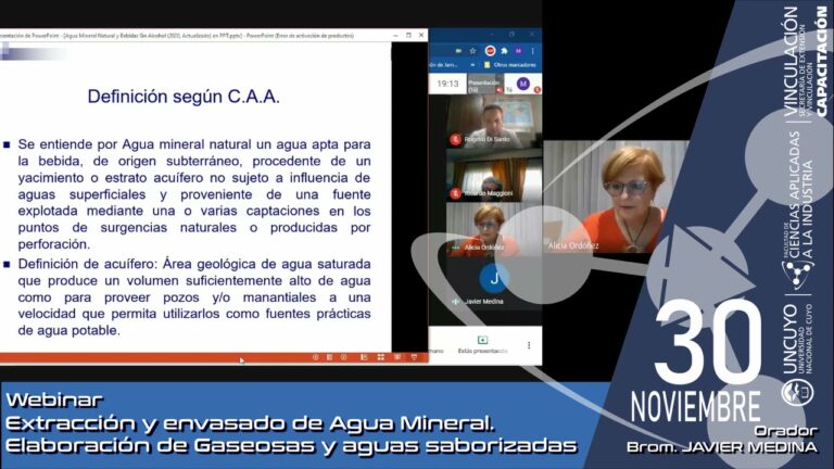 Curso de Producci&oacute;n de Agua Mineral en Chile