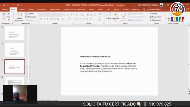 Cursos de Seguridad del Gobierno de Chile