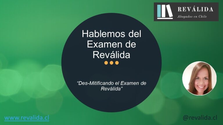 Cursos para el Examen de Revalida en Derecho en Chile