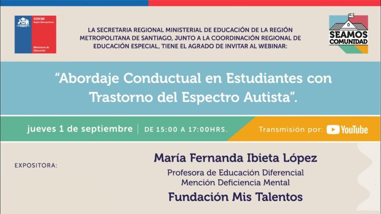 Curso de Manejo Conductual del TEA en Chile
