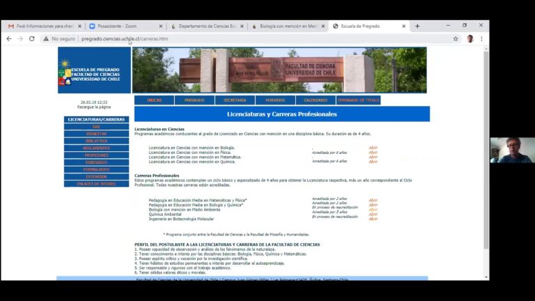 Curso de Biolog&iacute;a en la Universidad de Chile: Formaci&oacute;n Integral y Oportunidades