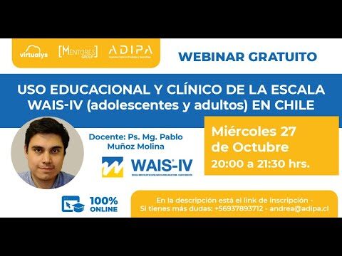 Curso WAIS IV en L&iacute;nea en Chile: Optimiza tu Evaluaci&oacute;n Psicol&oacute;gica