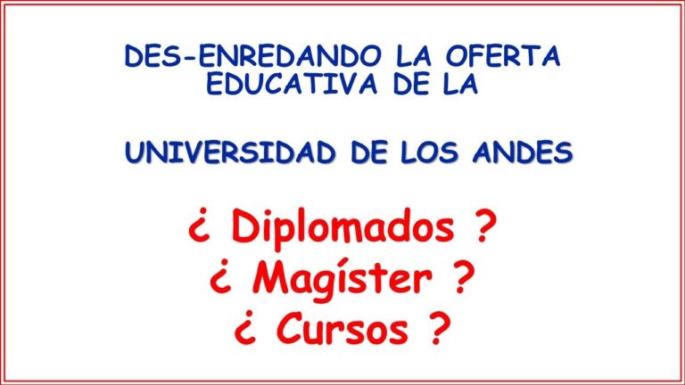 Cursos en los Andes: Oportunidades Educativas en Chile