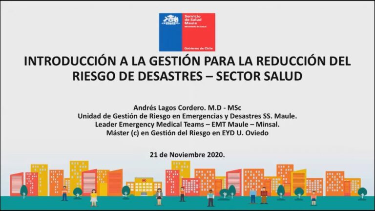 Optimizaci&oacute;n de Cursos de Emergencias y Desastres en U Chile